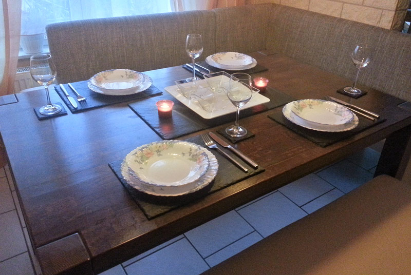 Uriges und Edles Tischset, Platzset für zu Hause, für Feiern wie Hochzeiten oder als Geschenk